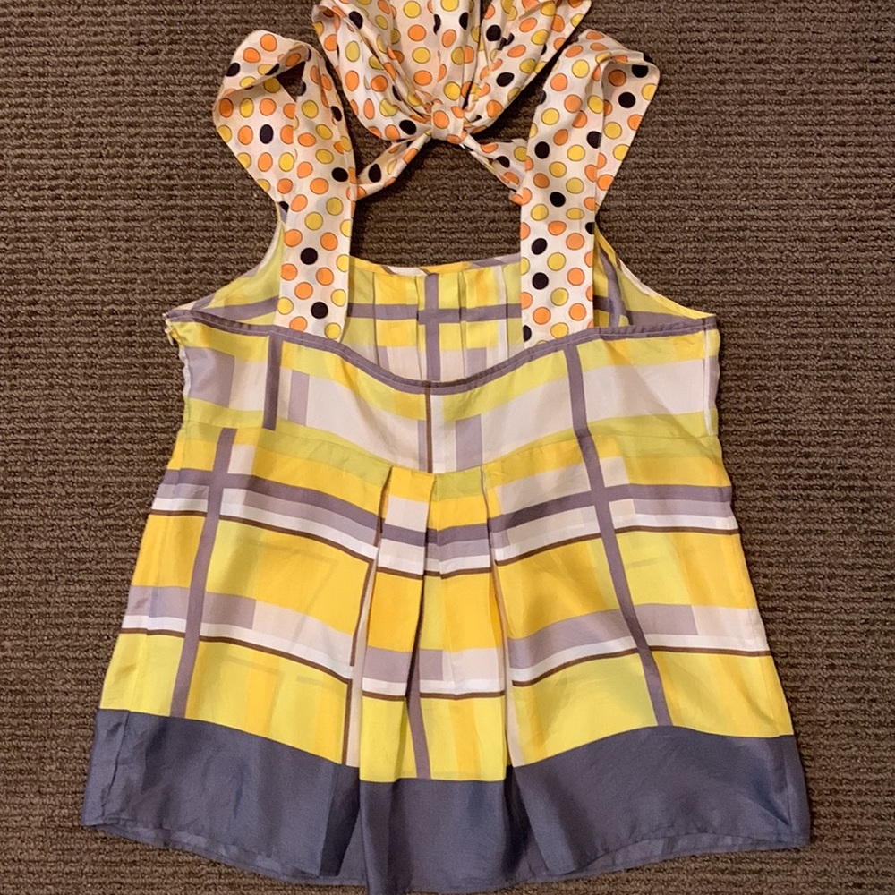 Anthropologie: Lil sleeveless silk blouse, size 8. - Picture 5 of 6